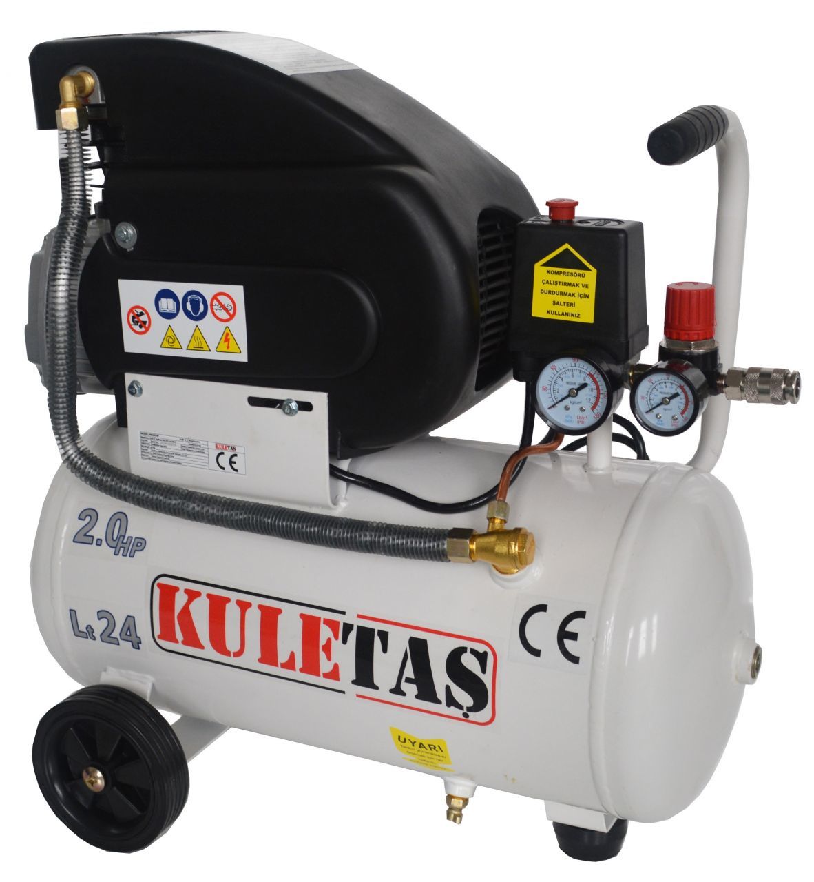 Kuletaş 2 Hp 8 Bar 24 LT Hava Kompresörü