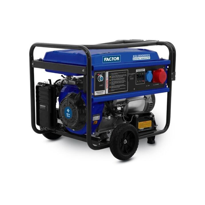 Factor KGL12000CE3 Benzinli Jeneratör 12 Kva Trifaze