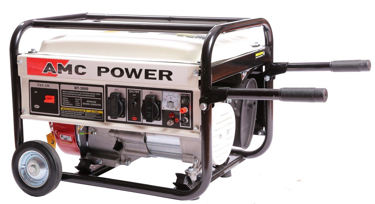 Amcpower BT3800 3,5 KVA Benzinli Jeneratör (İpli)
