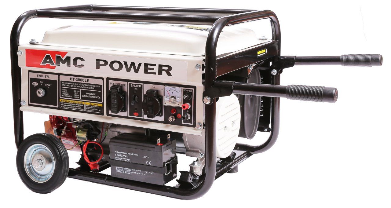Amcpower BT3800-LE 3,5 KVA Benzinli Jeneratör (Marşlı)