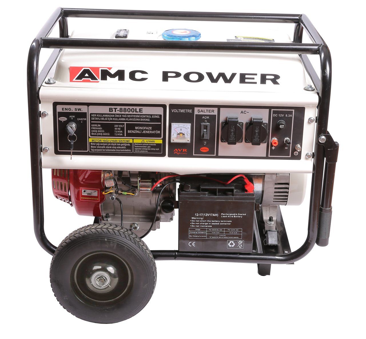Amcpower BT8800-LE 7,5 KVA Benzinli Jeneratör (Marşlı)