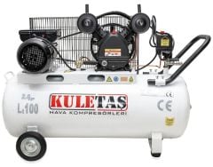 Kuletaş 2 Hp 8 Bar 100 LT Çift Kafa Hava Kompresörü
