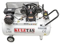 Kuletaş 2 Hp 8 Bar 100 LT Çift Kafa Hava Kompresörü