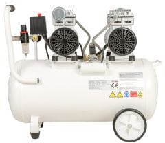Kuletaş 2 Hp 8 Bar 60 LT Süper Sessiz Yağsız Çift Motor