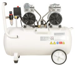 Kuletaş 2 Hp 8 Bar 60 LT Süper Sessiz Yağsız Çift Motor