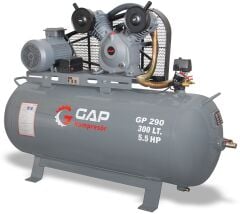 Gap Kompresör 300 Litre 8 Bar 5,5 Hp Hava Kompresörü GP290 Yağlı Pistonlu Kompresör