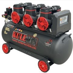 Kuletaş Premium 100 Litre Sessiz Yağsız Hava Kompresörü 6 Hp