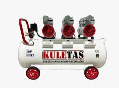 Kuletaş Süper Sessiz Yağsız Kompresör 100 Lt