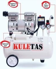 Kuletaş Süper Sessiz Yağsız Kompresör 24 Lt