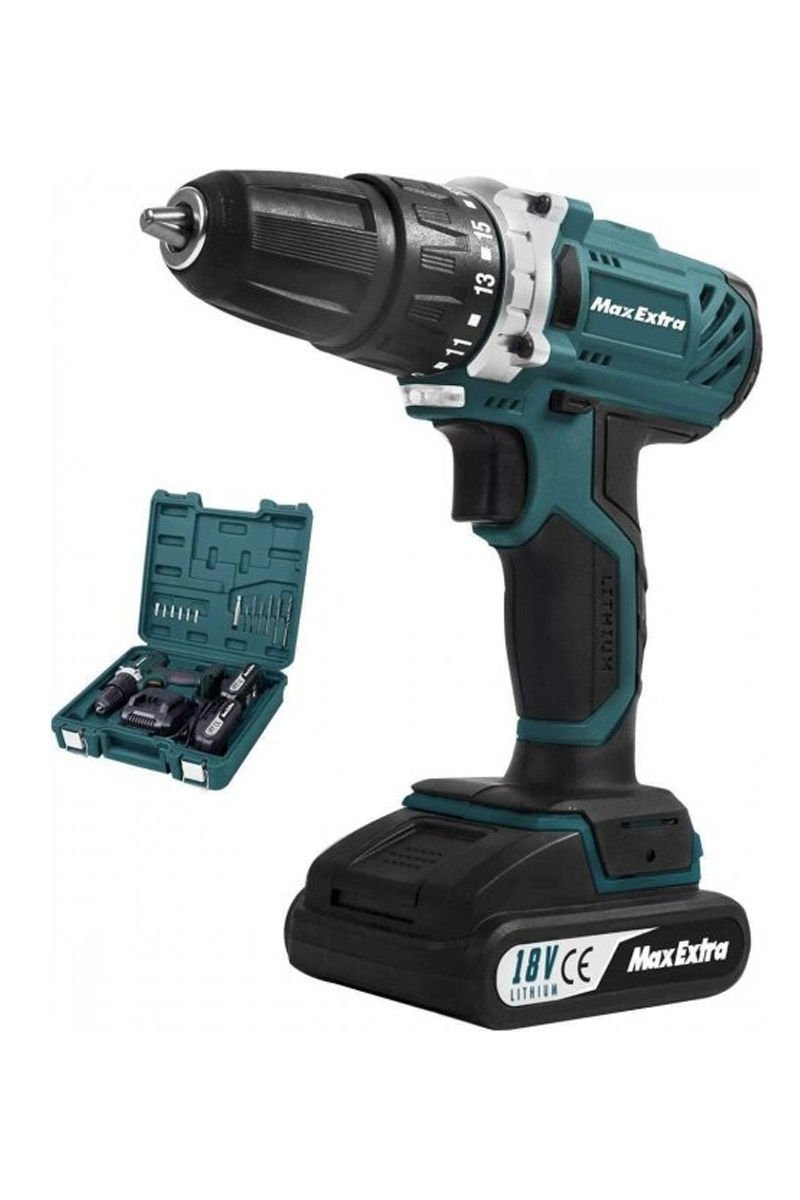Max Extra MXP1960 18V Li Çift Akülü Darbesiz Matkap