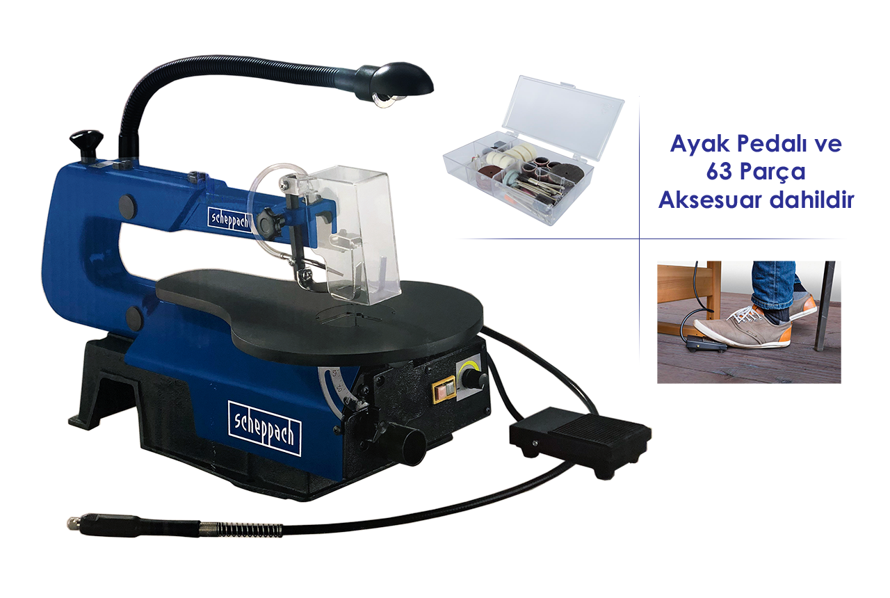 Scheppach Deco-Flex Esnek Şaftlı Dekupaj Testere