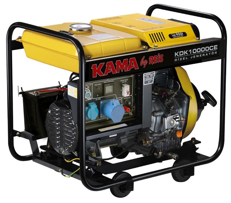 Kama By Reis KDK10000CE 9.4 kVA İpli Marşlı Dizel Jeneratör 220V