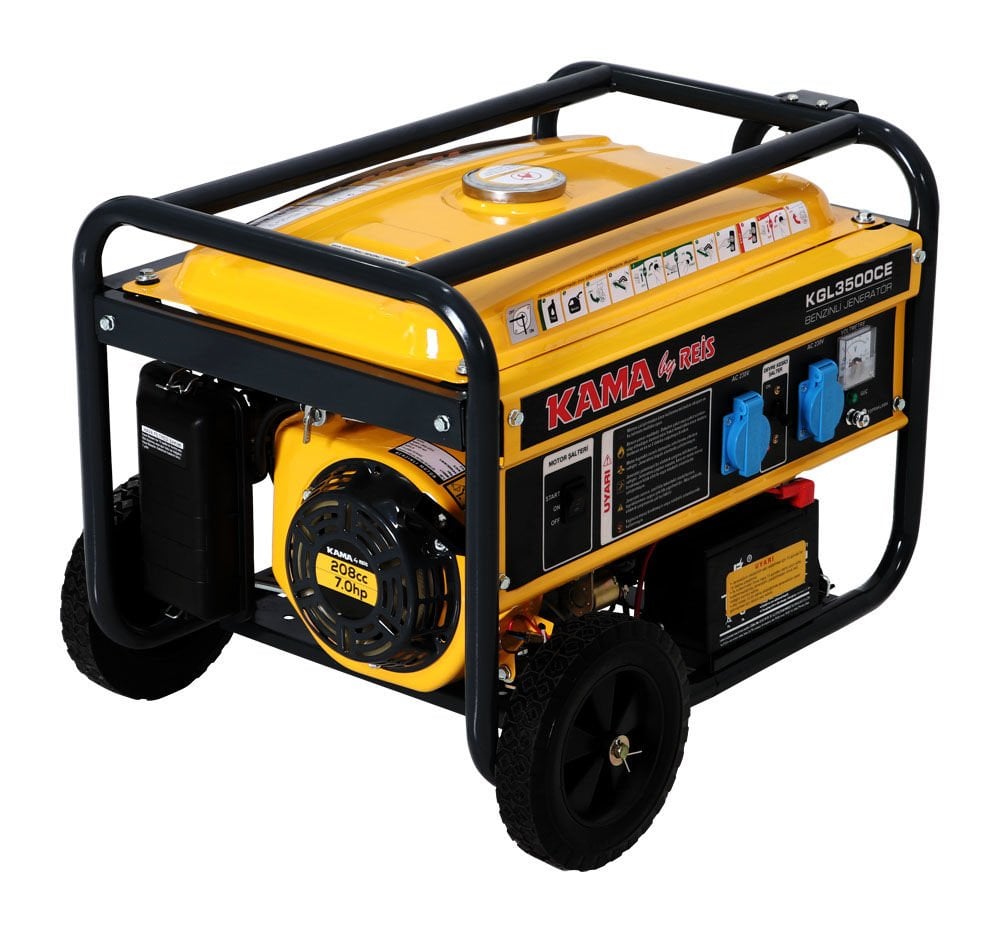 Kama By Reis KGL3500CE 2.8kW Benzinli Jeneratör Marşlı