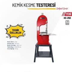 Gebamax HC-250 Paslanmaz Kemik Kesme Makinesi 2HP