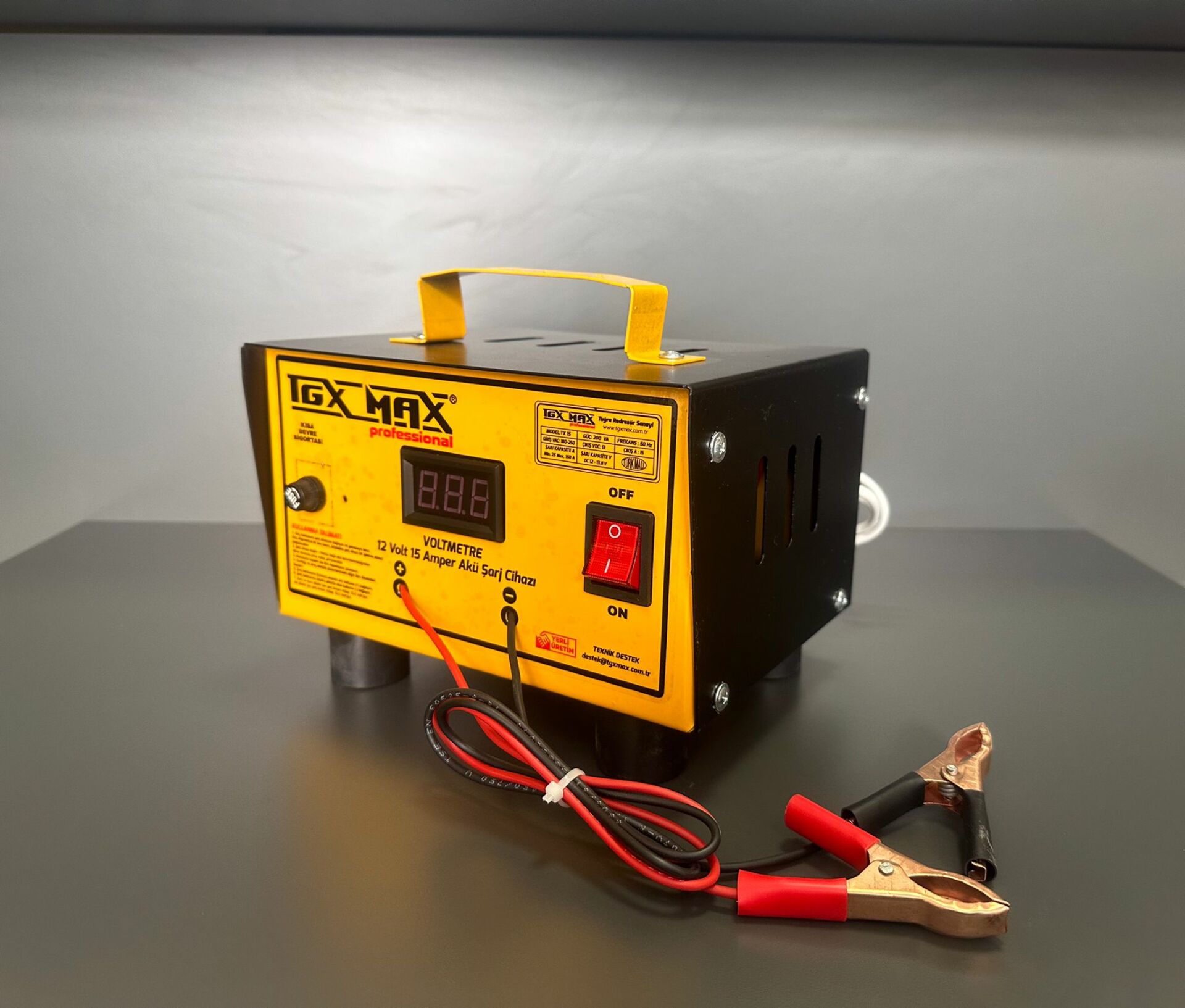 Tuğra Tgx Max TX15 12 Volt 15 Amper Full Bakır Sargılı Profesyonel Akü Şarj Cihazı