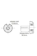 Kama By Reis GK210 7hp Kamalı İpli Benzinli Motor
