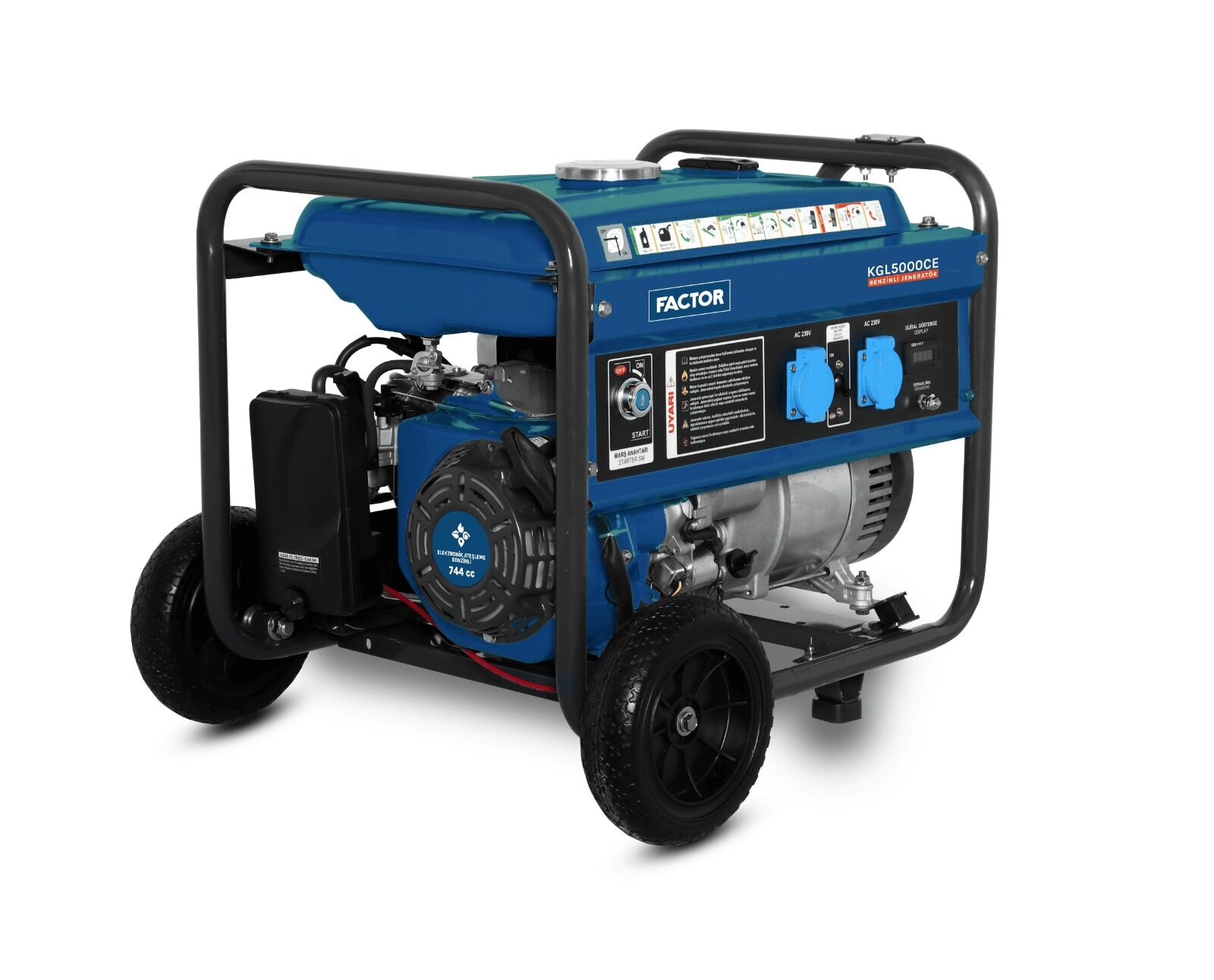 Factor KGL5000CE 4,75 kVA Benzinli Marşlı Jeneratör