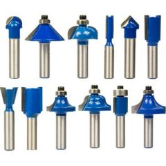 TopShop TH03038 Freze Bıçağı Seti 6 MM 12 Parça