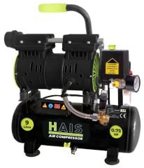 Hais 9 Litre Sessiz Yağsız Hava Kompresör