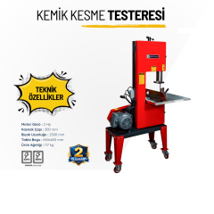 Gebamax BMT30220 Et ve Kemik Kesme Testeresi 300mm