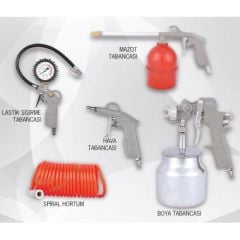 Cora FS-5000D Havalı Alet Seti 5 Parça