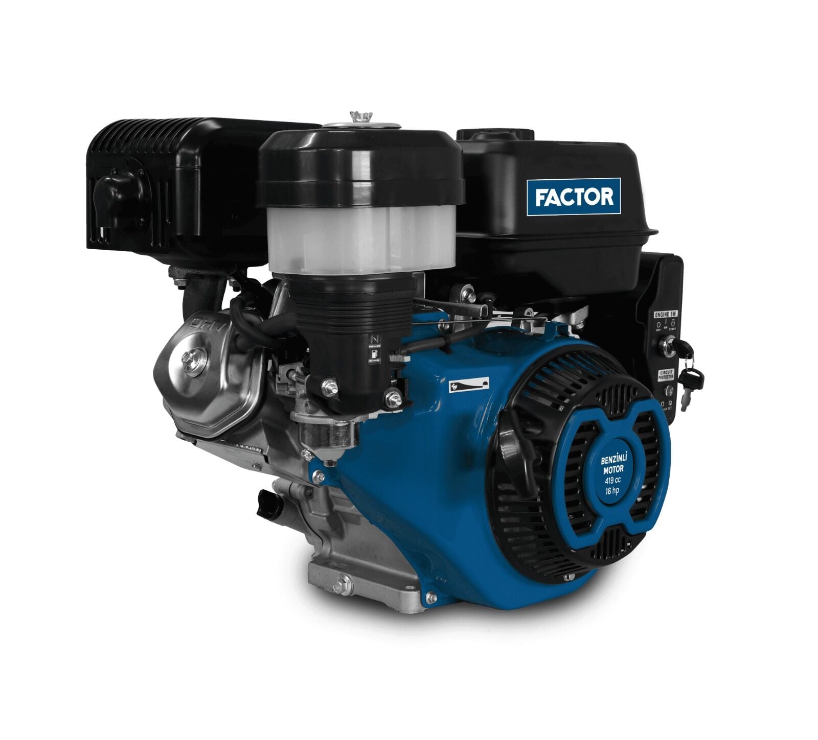 Factor MG420E 16hp Kamalı Marşlı Benzinli Motor