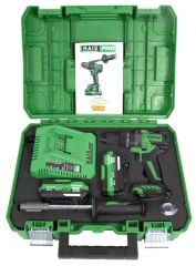 Haispro RB-DB2109 Profesyonel Darbeli Vidalama Matkap 21 V 4.0 Ah Çift Akülü