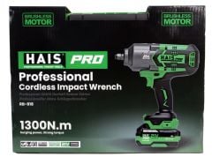 Haispro RB-818 Profesyonel Darbeli Somun Sıkma 1300 Nm 21 V 4.0 Ah