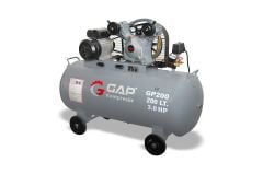 Gap Kompresör GP200 200 Litre 8 Bar 3 Hp Çift Kafa Yağlı Pistonlu Hava Kompresörü