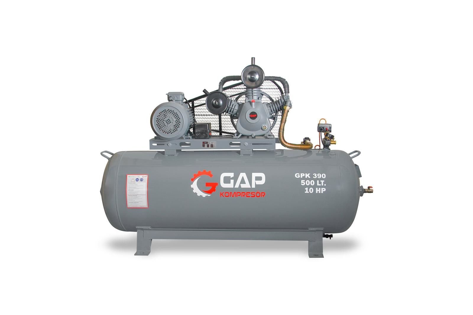 GAP Kompresör GP390 500 Litre 8 Bar 10 HP Hava Kompresörü