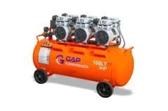 GAP Kompresör 100 lt 3 Hp Sessiz ve Yağsız Hava Kompresörü GPS 750x3