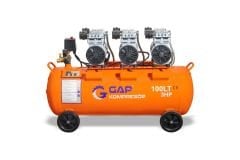 GAP Kompresör 100 lt 3 Hp Sessiz ve Yağsız Hava Kompresörü GPS 750x3