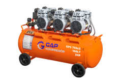 GAP Kompresör 100 lt 3 Hp Sessiz ve Yağsız Hava Kompresörü GPS 750x3