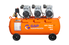 Gap GPS750x3 100 Litre 3 Hp Yağsız Sessiz Hava Kompresörü