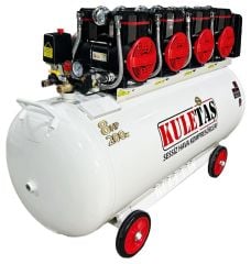 Kuletaş 200 Litre 8 HP Sessiz & Yağsız Premium Kafa Hava Kompresörü