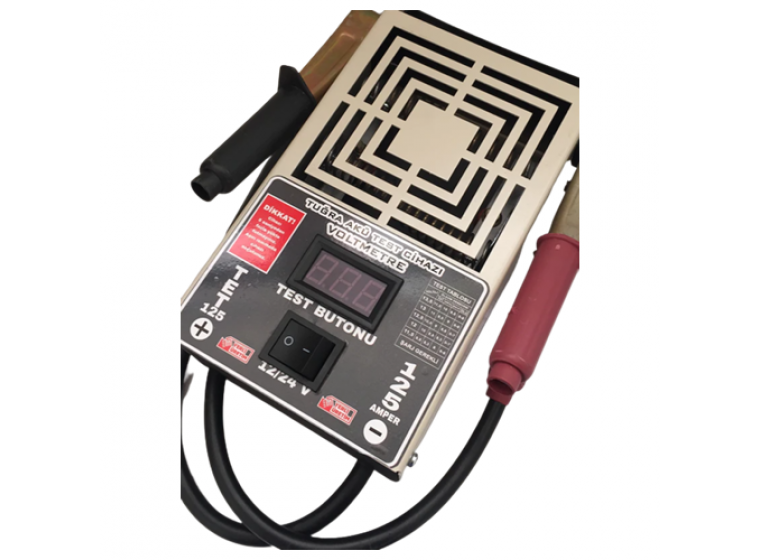 TUĞRA 6-12-24 VOLT 125 AMPER AKÜ TEST CİHAZI TET125