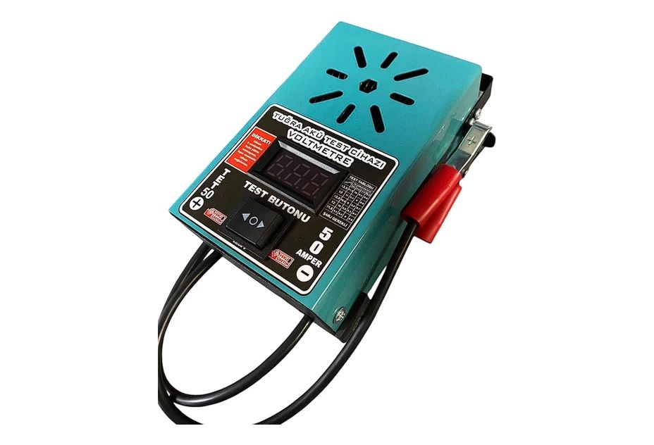 TUĞRA 6-12-24 VOLT 50 AMPER AKÜ TEST CİHAZI TET50