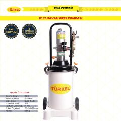 Türkel Havalı 12lt Gres Pompası