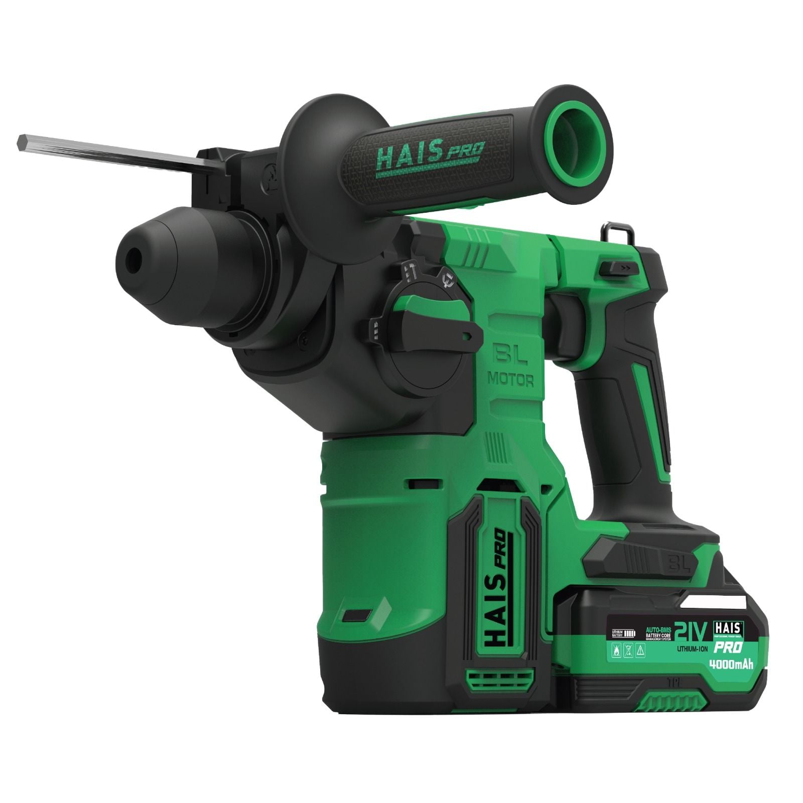 Haispro RB-BH26 Profesyonel Akülü Kırıcı-Delici Matkabı 21 V 4.0 Ah