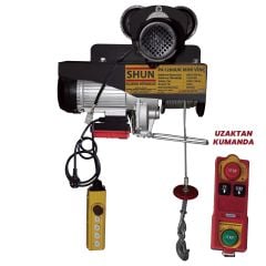 Shun 600/1200 Şaryolu 4 Hareketli Uzaktan Kumandalı Elektrikli Vinç