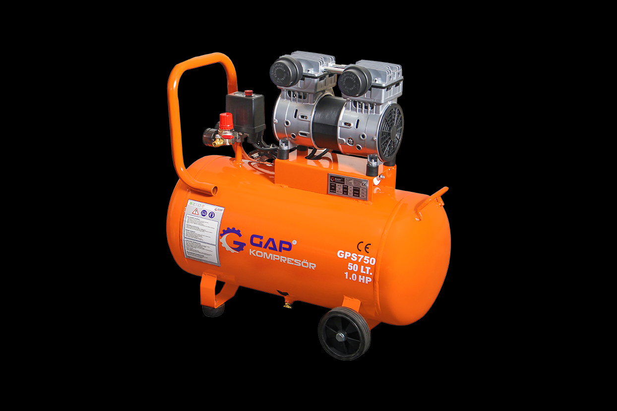 Gap Kompresör GPS750 50 Litre 1 Hp Yağsız Sessiz Hava Kompresörü