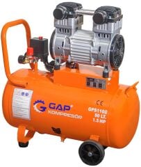 Gap Kompresör 50 Litre 1,5 Hp Hava Kompresörü GPS1100 Yağsız Sessiz Kompresör