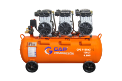 GAP Kompresör 100 lt 4,5 hp Sessiz ve Yağsız Hava Kompresörü GPS 1100x3