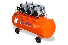 GAP Kompresör 200 lt 3 Hp Sessiz ve Yağsız Hava Kompresörü GPS 750x3/200