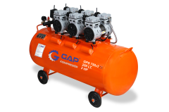 Gap Kompresör GPS750x3-200 200 Litre 3 Hp Hava Kompresörü Yağsız Sessiz Kompresör