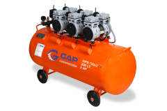 Gap Kompresör 200 Litre 3 Hp Hava Kompresörü GPS750x3-200 Yağsız Sessiz Kompresör