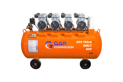 Gap Kompresör 200 Litre 4 Hp Hava Kompresörü GPS750x4 Yağsız Sessiz Kompresör