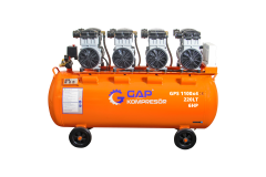 Gap Kompresör GPS1100x4 200 Litre 6 Hp Hava Kompresörü Yağsız Sessiz Kompresör