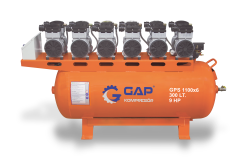 Gap Kompresör GPS1100x6 300 Litre 9 Hp Hava Kompresörü Yağsız Sessiz Kompresör