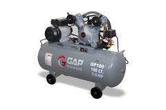 GAP Kompresör GP 100 2 Hp 8 Bar 100 LT Çift Kafa Hava Kompresörü